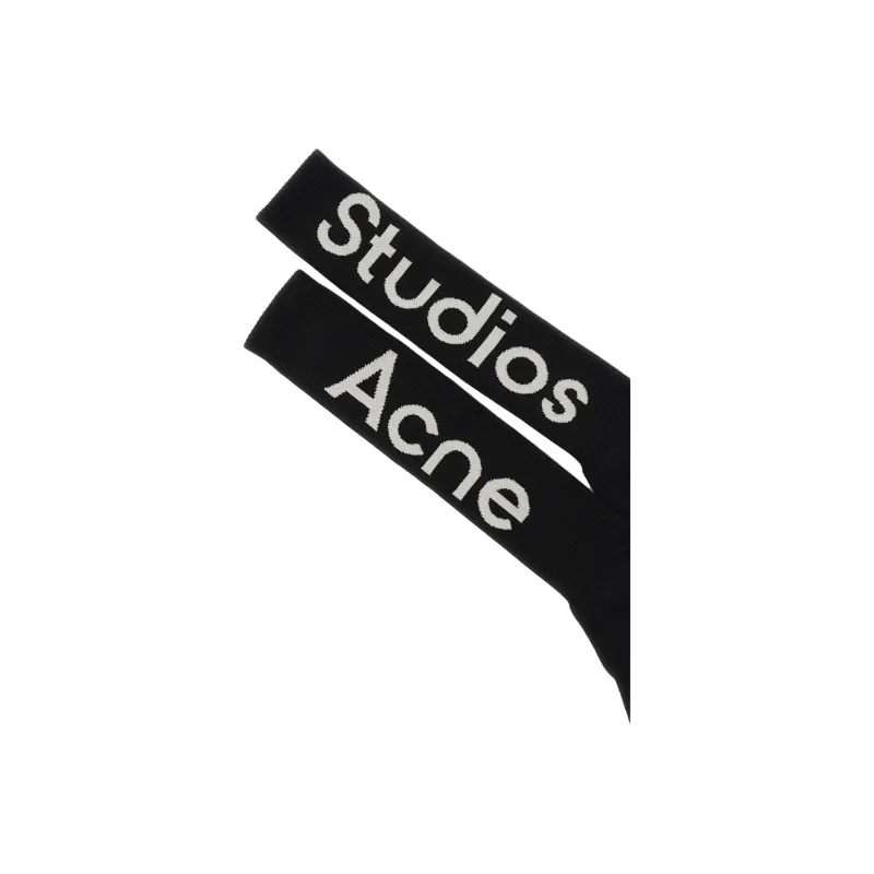 Acne Studios Knee High Socks Men's Black-2