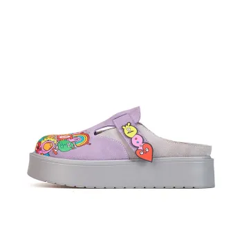 Joy&Mario Graffiti Odor Resistant Abrasion Resistant Slip Resistant Closed Toe Slippers Women's