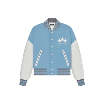 AMIRI Stars Varsity Jacket 'Air Blue'