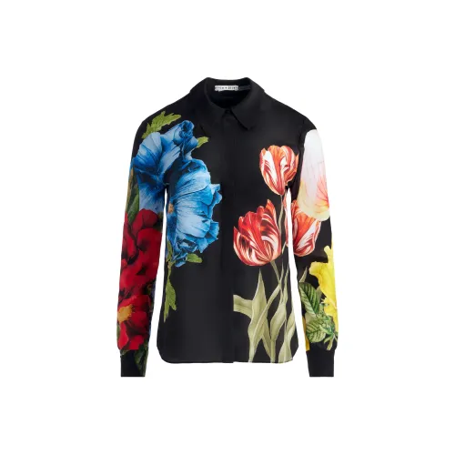 ALICE+OLIVIA Willa Floral-print Silk-twill Shirt