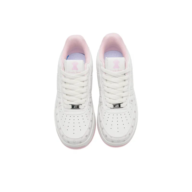 Teddy Bear Collection Coverage, Abrasion Resistant, Lightweight, And Breathable Low Top Skateboard Shoes Unisex-11