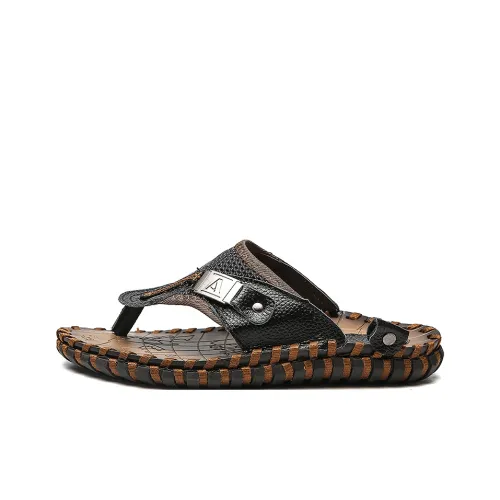 Qiandongmeili Rubber Sole Flip Flops Men's