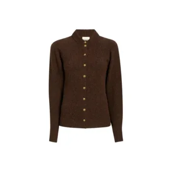 KHAITE Ambre Cardigan 'Chestnut'