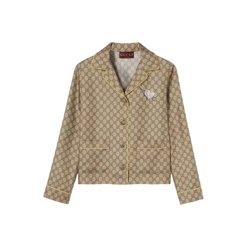 GUCCI Shirt Women's Beige Brown-0