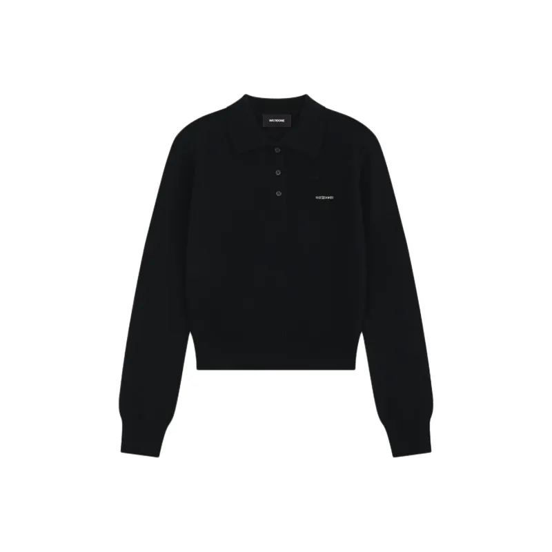 WE11DONE Polo Shirt Women's Black-0
