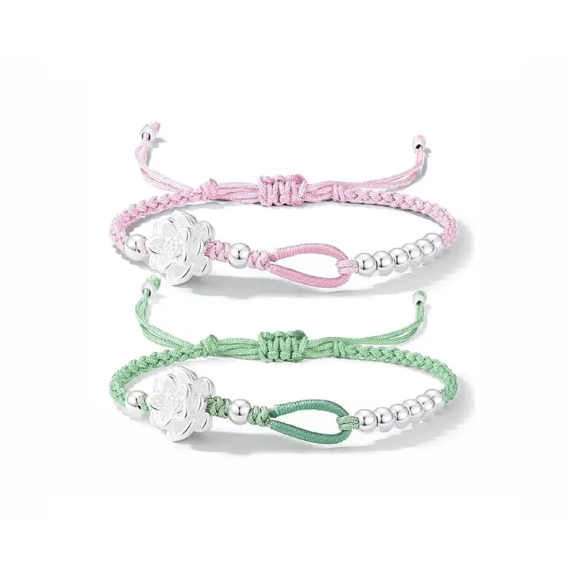 CHINA GOLD 999 Fine Silver Bracelets Unisex-7