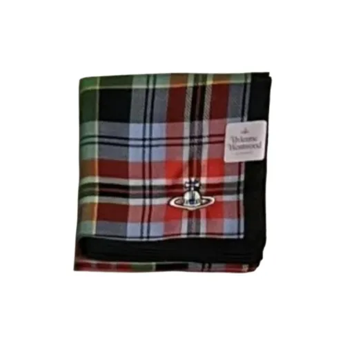 Vivienne Westwood Silk Scarves Unisex Blue Red