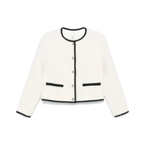 Anine Bing Brushed Effect Crewneck Blazer
