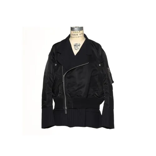 Sacai Barneys New York Silver Seat Flagship Store 20th Anniversary Commemoration Series Jackets Women's Black