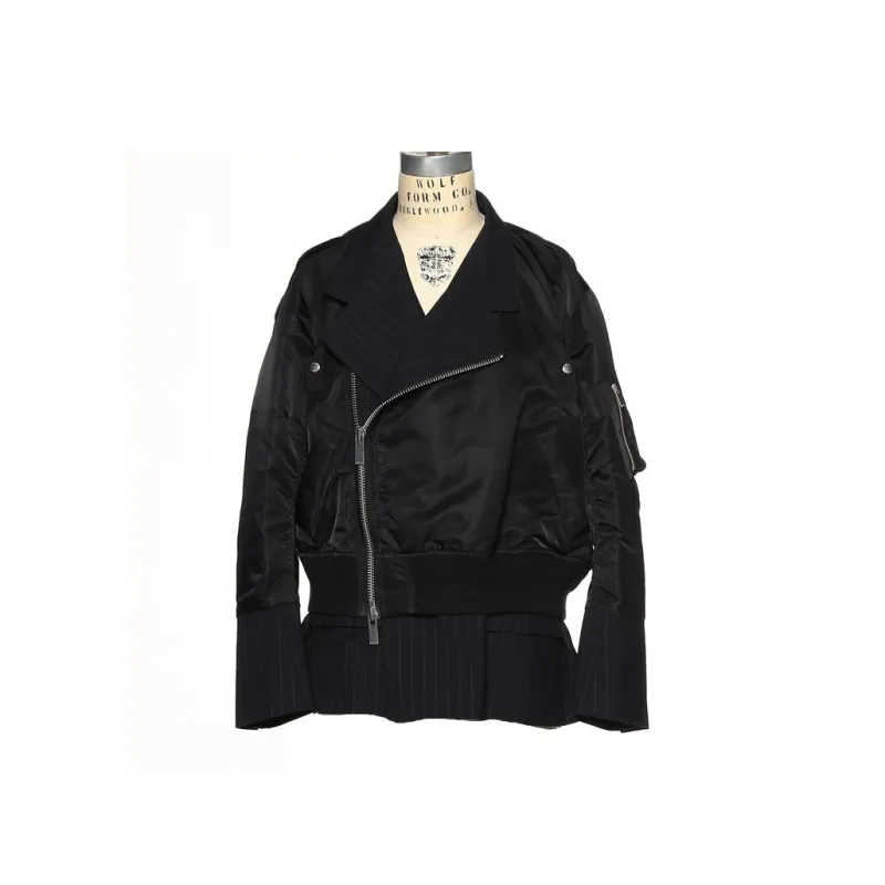 Sacai Barneys New York Silver Seat Flagship Store 20th Anniversary Commemoration Series Jackets Women's Black-0