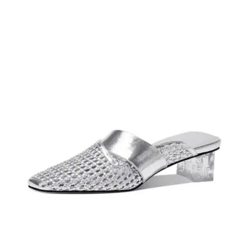 JESSICA SOPHIA Rubber Sole Cut Out Abrasion Resistant Slip Resistant Closed Toe Slippers Women's