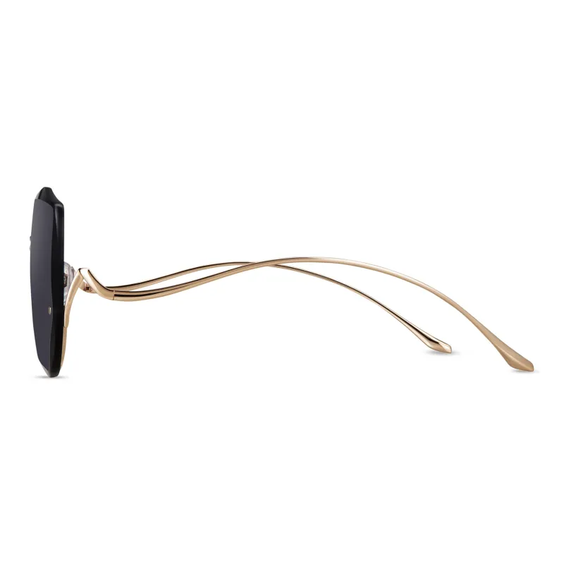 HORIEN Irregular Shape Sunglasses Women's-3