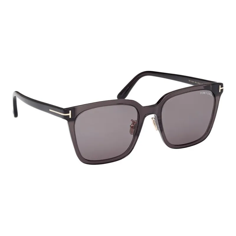TF Plate Frame Square Sunglasses Unisex Gray-2