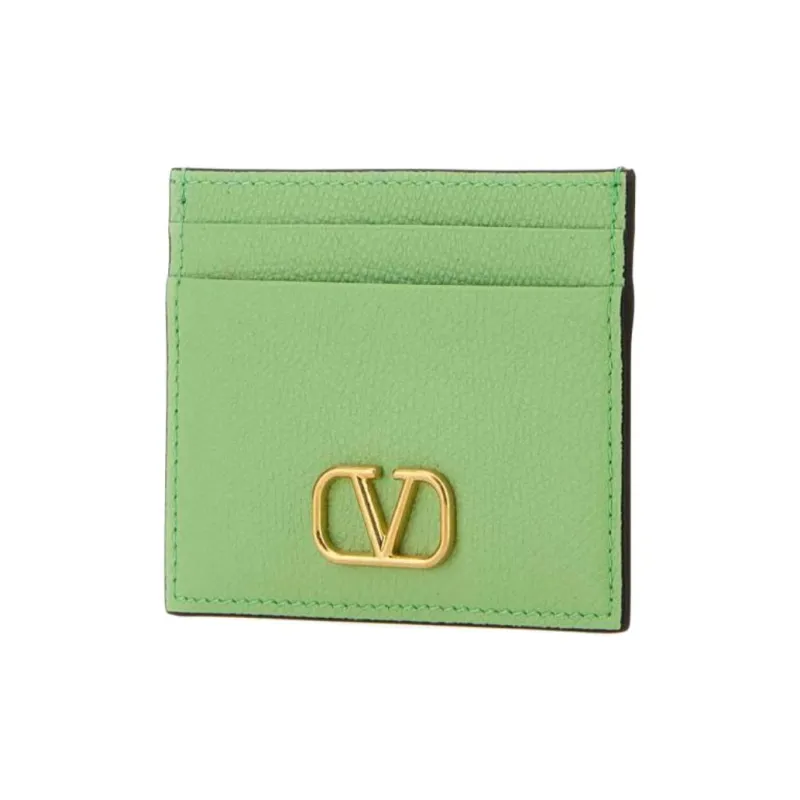 Valentino Leather Card Holder Women's Mint Green-1