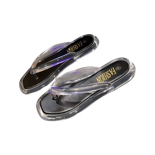 NAIHUO Fashion Crystal Flip Flops For Women's Outerwear Summer Indoor Anti Slip Trendy Toe Separating Sandal