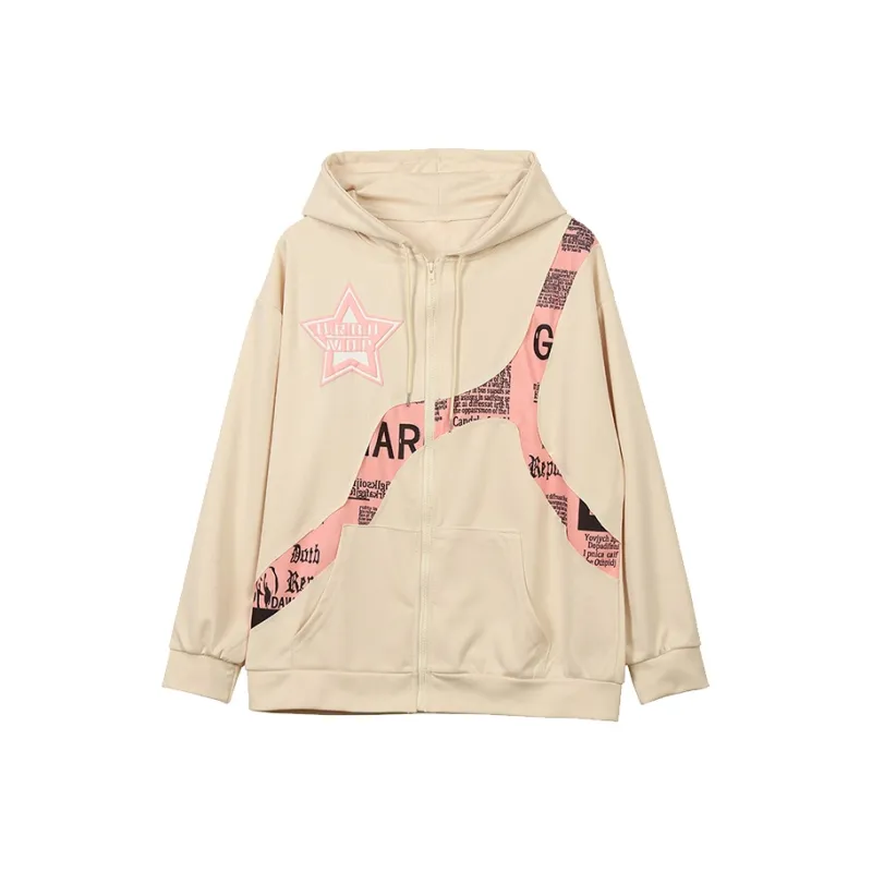 EOEI Sweet Sister Effortless Style Heavyweight Jacket Clothing Hooded Top Autumn Coat Women's-2