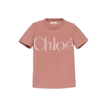 Chloé Logo Detailed Crewneck T Shirt
