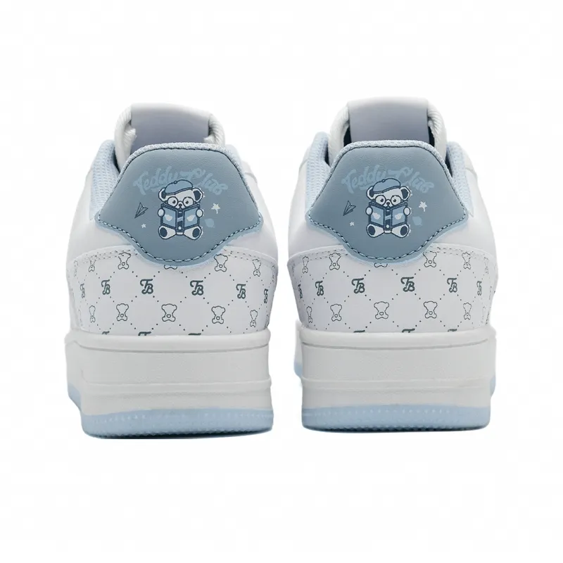 Teddy Bear Collection Coverage, Abrasion Resistant, Lightweight, And Breathable Low Top Skateboard Shoes Unisex-20