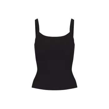 SKIMS SOFT LOUNGE SCOOP NECK TANK Camisole Women's ONYX/Onyx