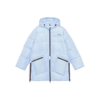GANNI Down Jackets Women's Blue
