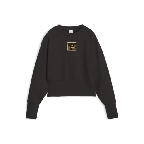 PUMA CLASSICS FORWARD HISTORY Crew TR Sweatshirt Women's Black