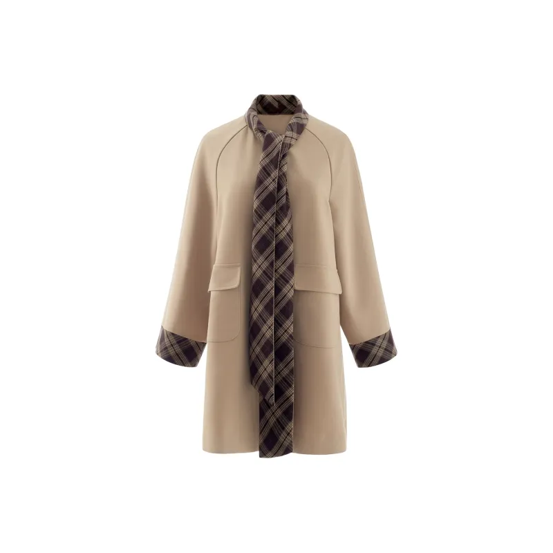 KENLY Jackets Coats Women's Sweet Style Hazelnut Coffee-0