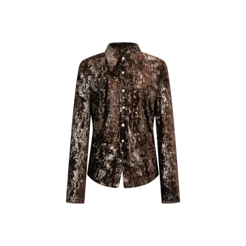 Three Quarters Shirt Women's Brown