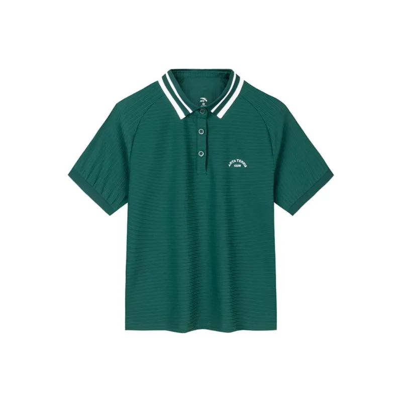 Anta Polo Shirt Women's Fungal Green-0