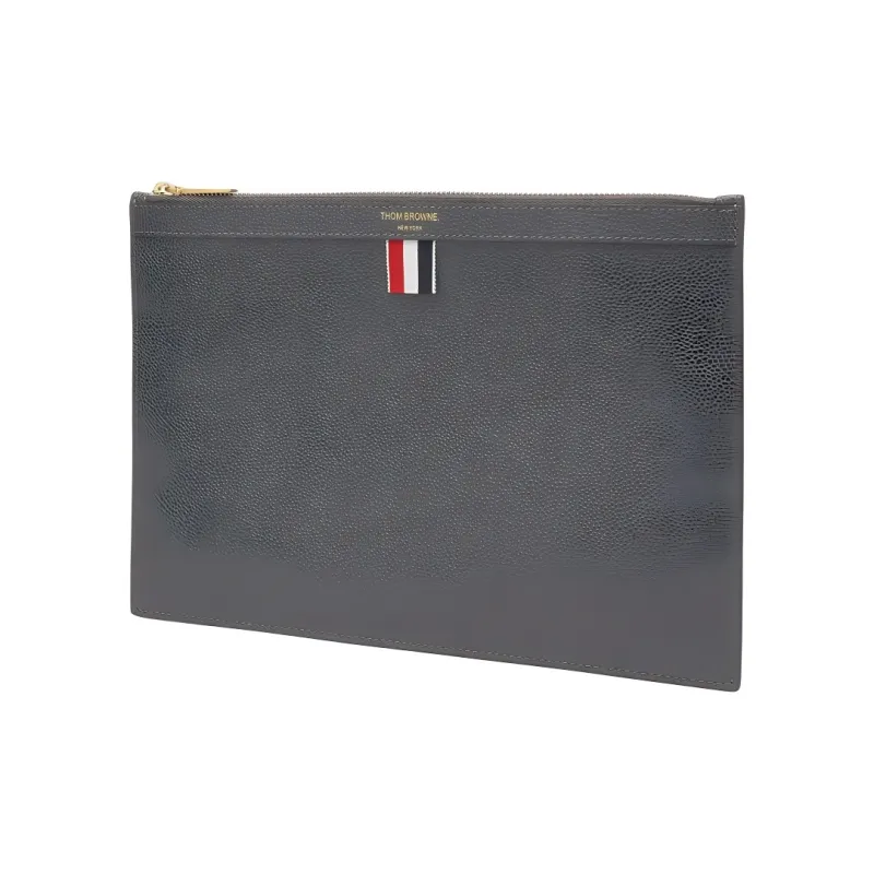 THOM BROWNE Pebbled Tablet Clutch Bag-2