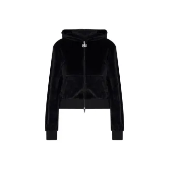 Balenciaga Handwritten Embellished Zip-front Hoodie