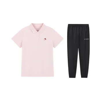 361° Polo Shirt Women's Two-Piece Set Millennial Pink/Basic Black