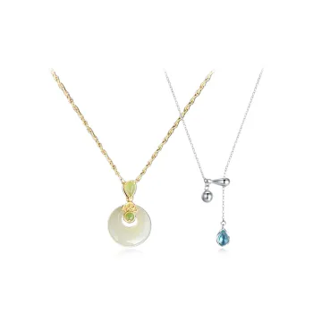 RINGLOVE Colored Glaze Necklaces Women's