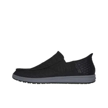 Skechers Melson Breathable Moisture Wicking Coverage Low Top Casual Shoes Men's Black