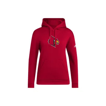 Adidas Louisville Hoodie Sweatshirt Women's Red