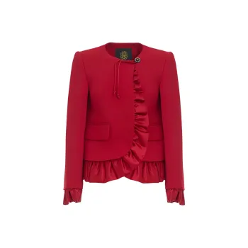 BESIONIA FW23 Jackets Coats Women's Red