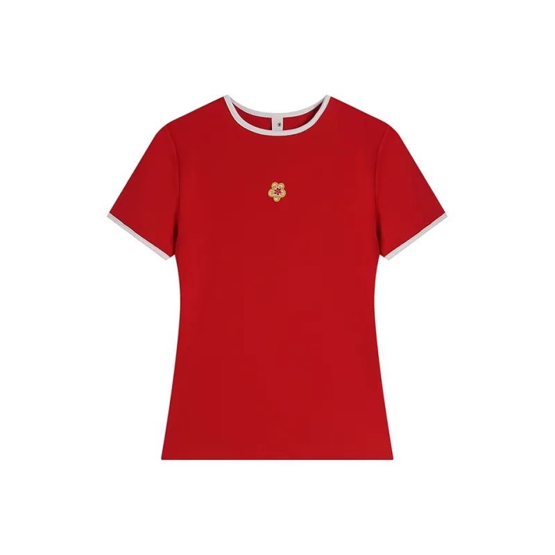 POPWAVE T Shirts Women's Red-0