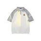 White Body with Gray Sleeves