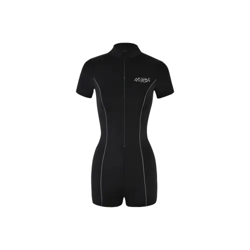 I.AM.GIA COURTNEY ROMPER Bodysuits Women's BLACK/Black