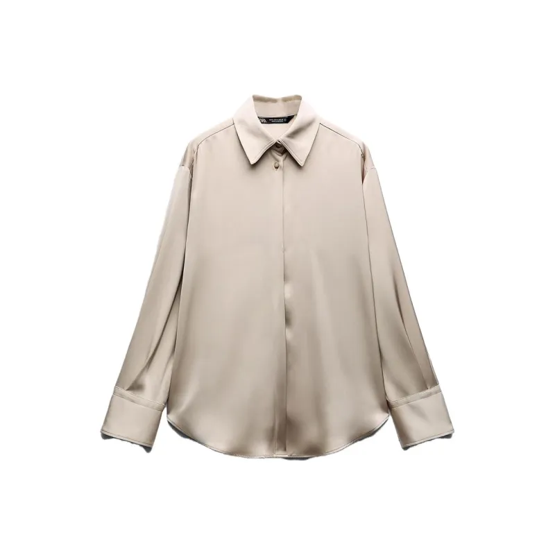 ZARA Shirts Women's Champagne-0