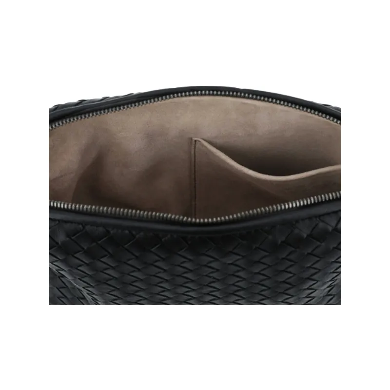 Bottega Veneta Sheepskin Shoulder Bag Women's Black-6