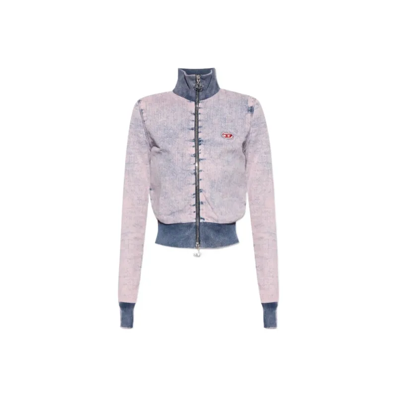 DIESEL D-Emy Distressed Denim Bomber Jacket-0