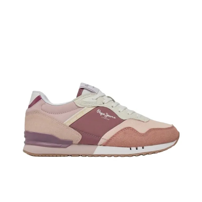 Pepe Jeans London Urban Abrasion Resistant Low Top Casual Shoes Women's Pink-1