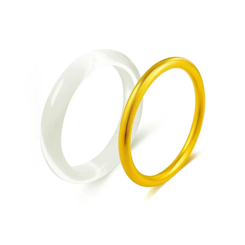 Kowloonko Glass Cat Eye Jade Bangles Women's-18