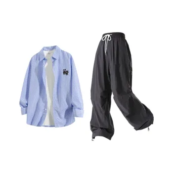 LIVINGTOWN Shirt Matching Set Unisex