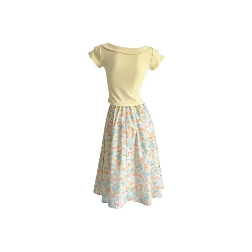 Mu Xiao Xin Two Piece Skirt Sets Women's