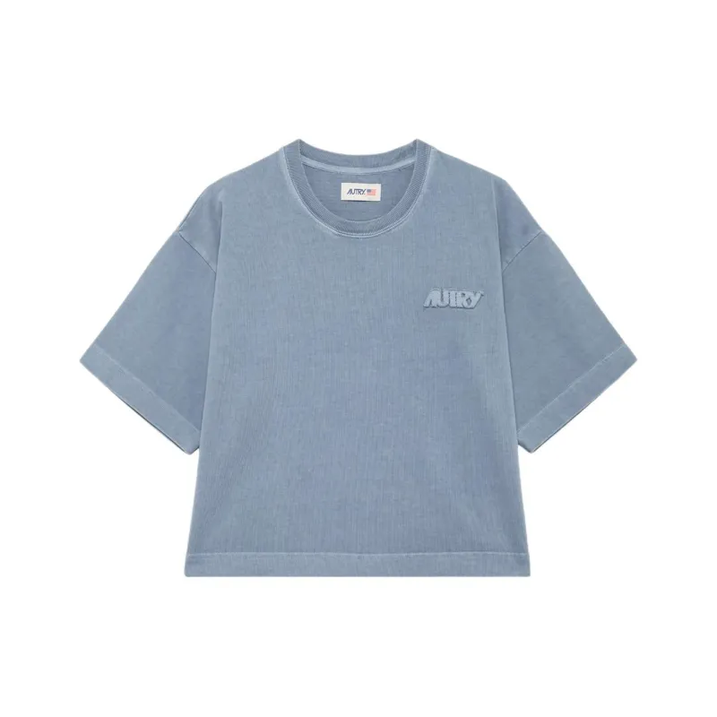 AUTRY Boxy Fit Cropped T Shirt-0