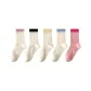 White Pink Ribbed Cuff, White Black Ribbed Cuff, White Yellow Ribbed Cuff, White Blue Ribbed Cuff, Pink Rose Red Ribbed Cuff