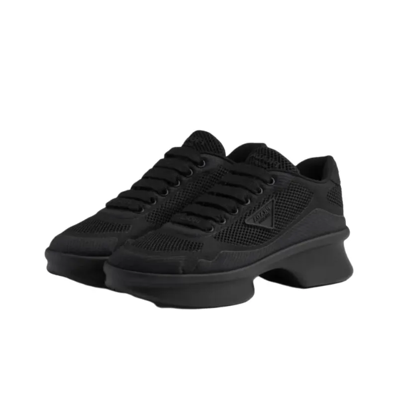 PRADA Logo Patch Trainers Women's-1