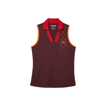 LACOSTE Polo Shirt Women's Bordeaux Red/orange