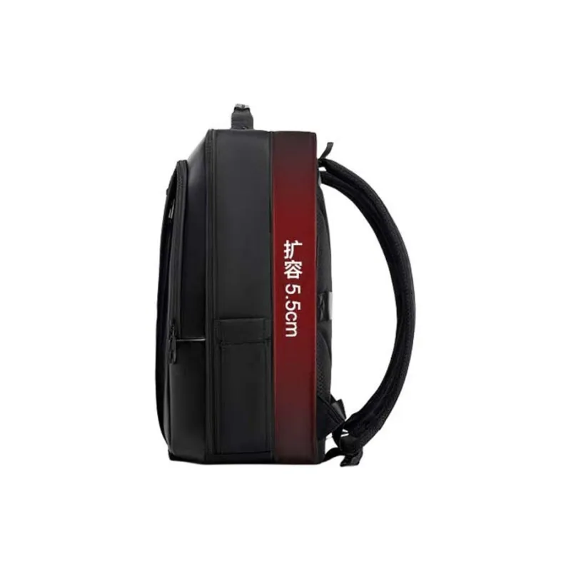 CROSSGEAR PU, Textile Mixture Backpack Unisex Black-3